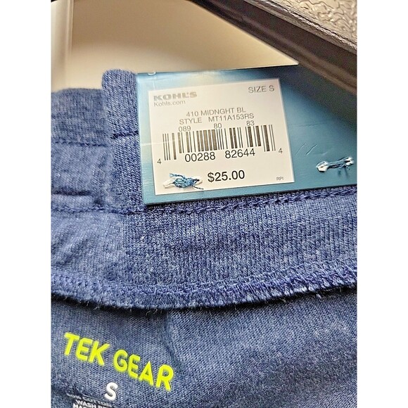 Tek Gear Sweatpants Jogger Blue Heather Junior Boys Size Small - New with Tag - Picture 4 of 4